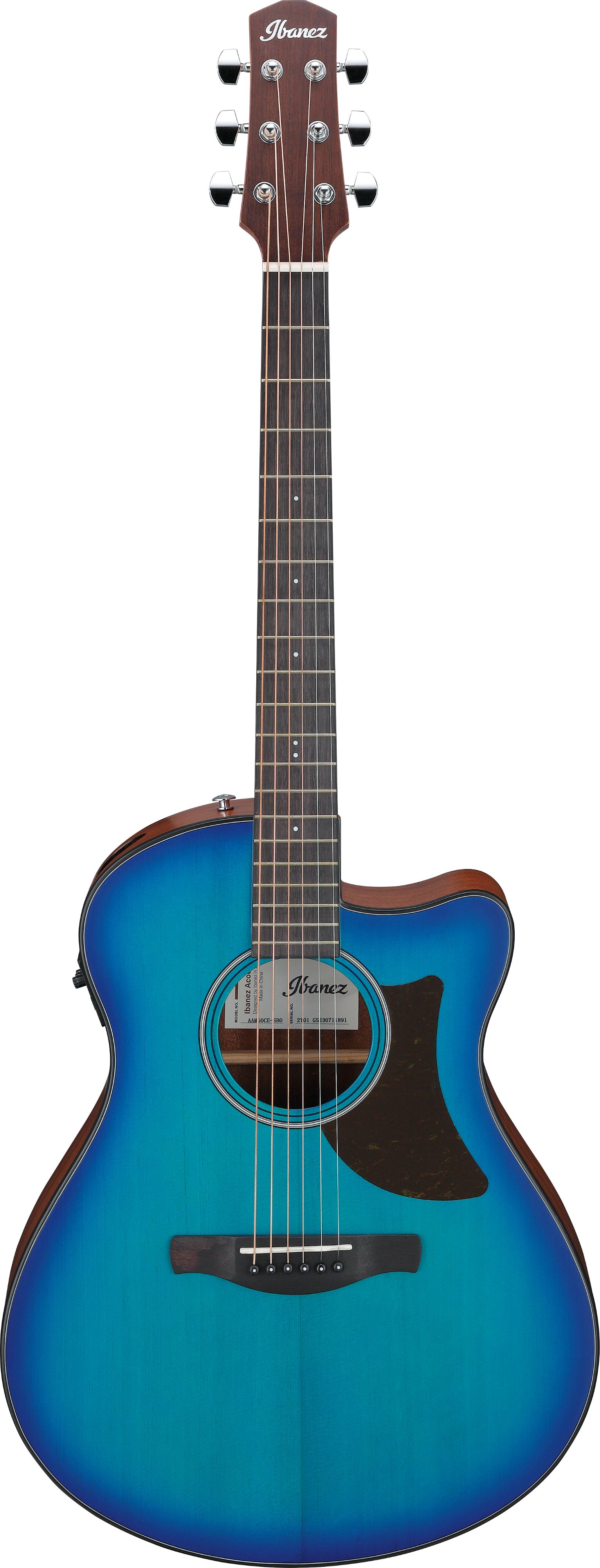 Ibanez AAM50CECRO Sapphire Blue Burst Open Pore