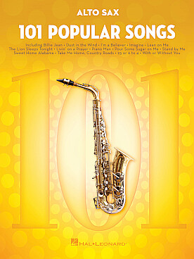 Partitions Saxophone solo - 101 POPULAR SONGS