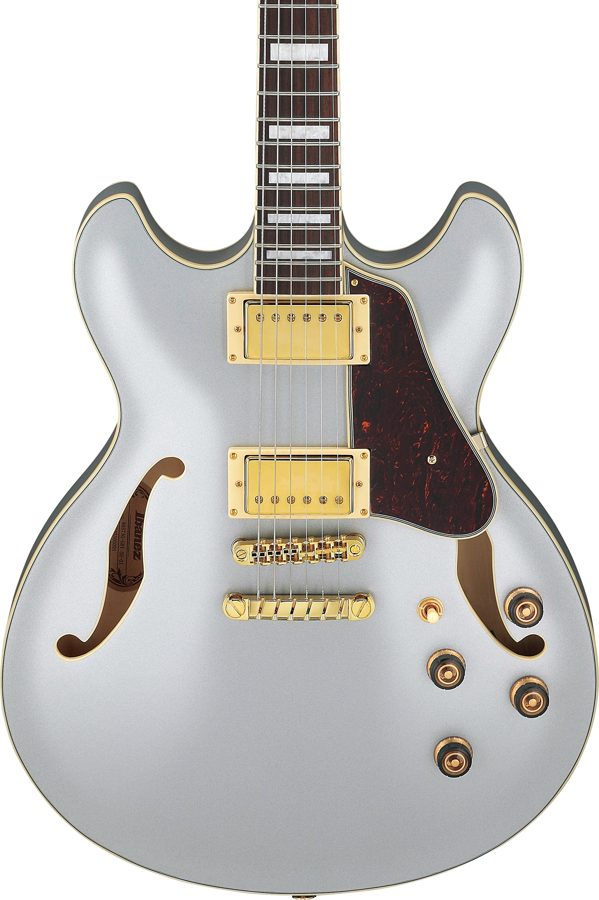 Ibanez AS73GMSF semi hollow Moonstone Silver Flat