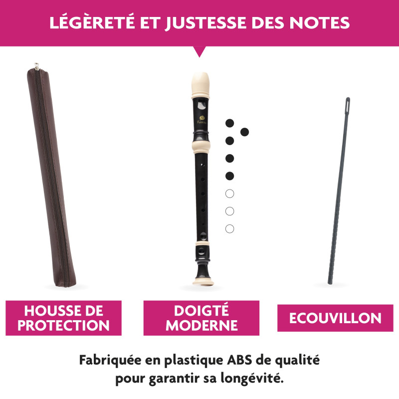 FLUTE A BEC SOPRANO MODERNE - FUZEAU