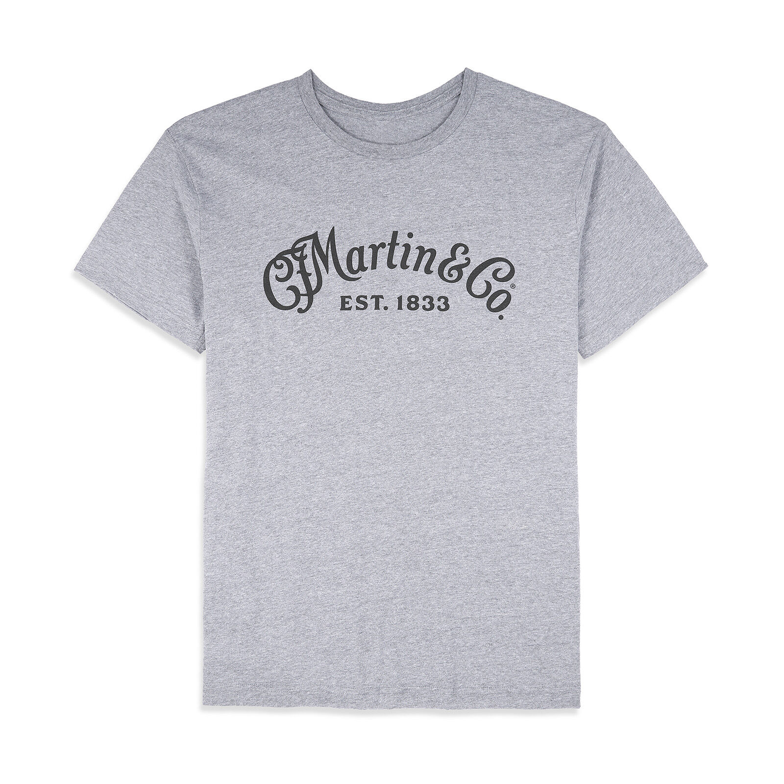 T-shirt MARTIN Black Script logo, Granite Heather, XL