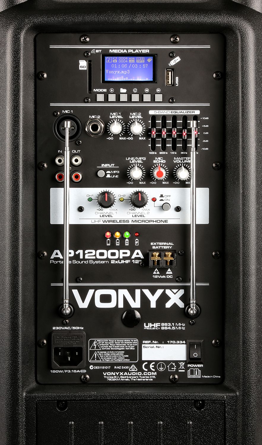 enceinte Autonome VONYX AP1200PA