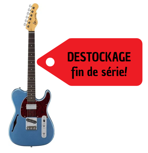 Guitare G&L Tribute ASAT Classic Bluesboy Semi-Hollow Lake Placid Blue