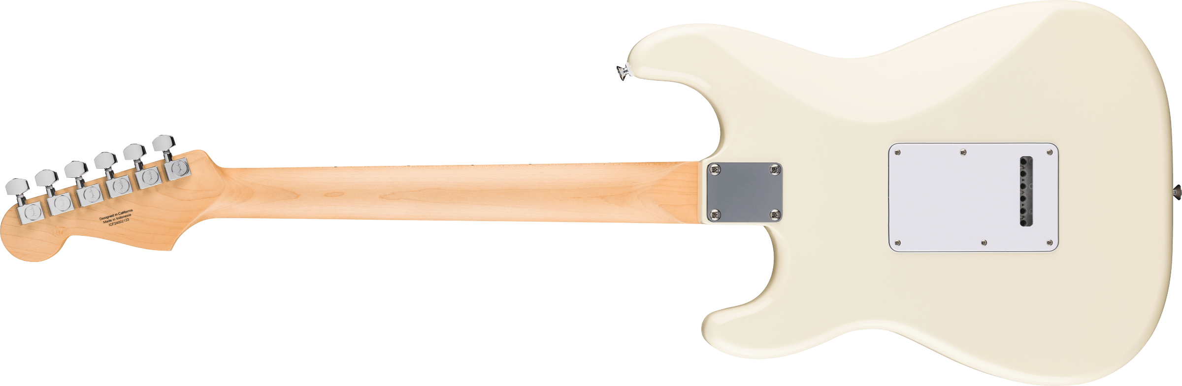Guitare Fender Standard Stratocaster®, Maple Fingerboard, White Pickguard, Olympic White
