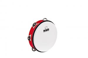 TAMBOURIN NINO ABS 10 +CYMB, ROUGE NINO51R