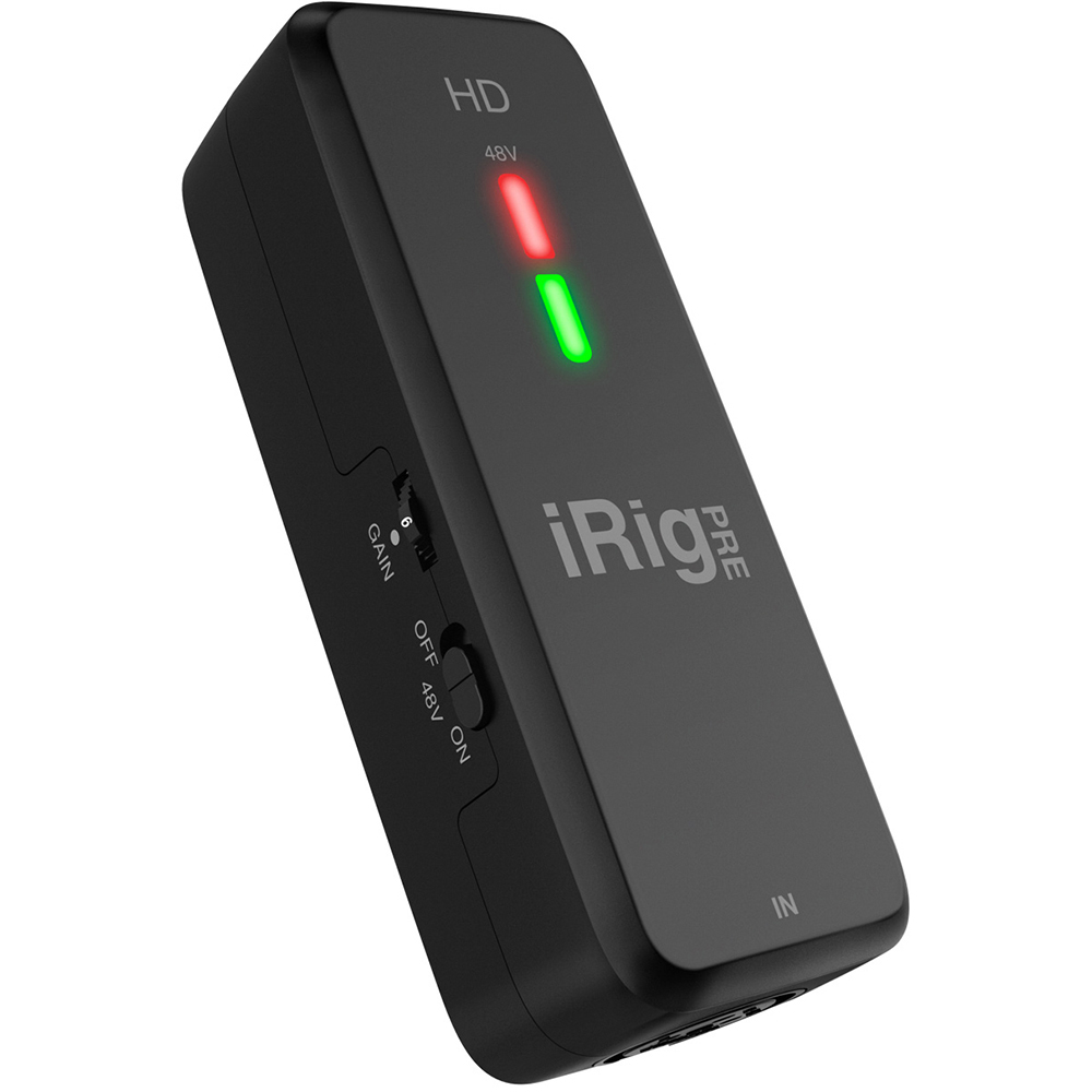 IRIG PRE HD - PRÉAMPLIFICATEUR MICROPHONES XLR POUR APPAREILS MOBILES