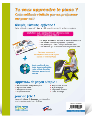PARTITIONS PERRINE ROUX COUP DE POUCE MON PREMIER PIANO LIVRE