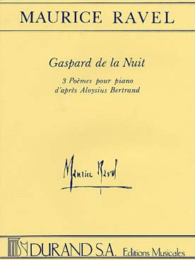 PARTITIONS ravel GASPARD DE LA NUIT