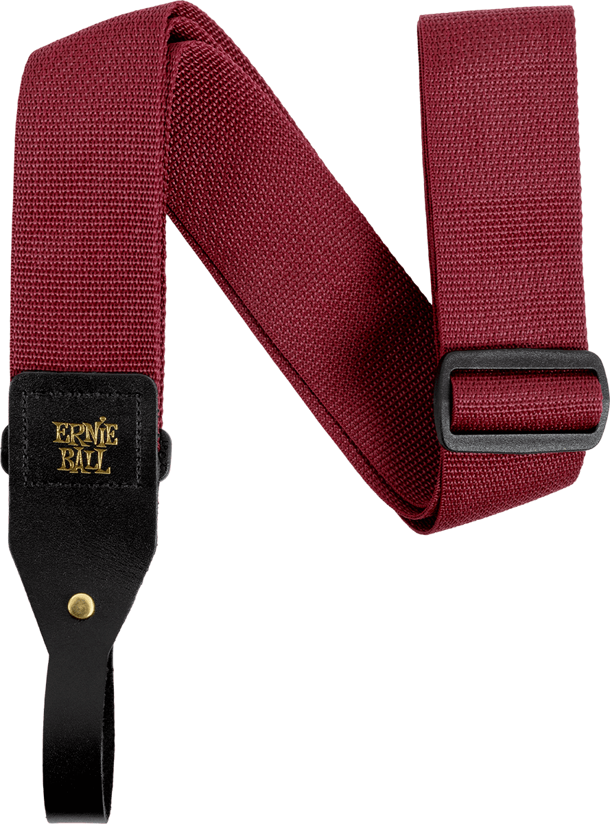 ERNIE BALL 5367 Sangle pour guitare acoustique bordeaux