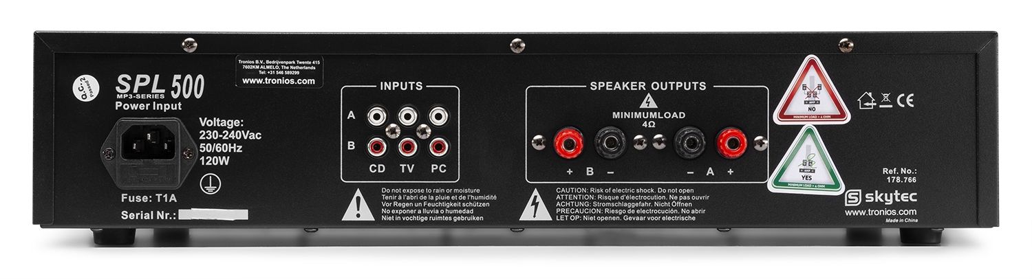 Amplificateur SKYTEC SPL500MP3