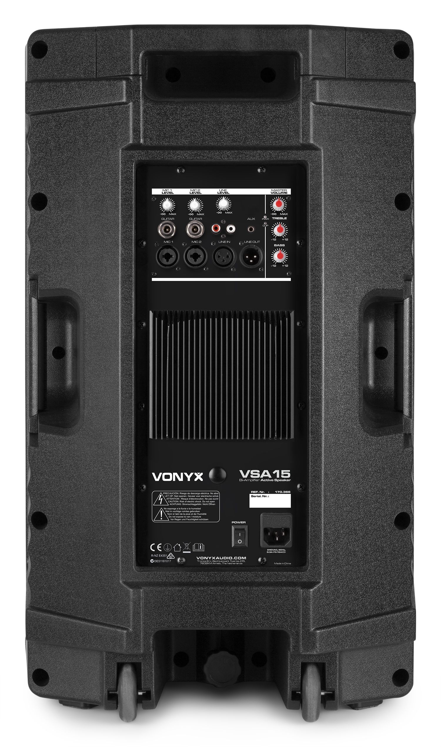 Vonyx Enceinte active - VSA15 bi-amplification, 15