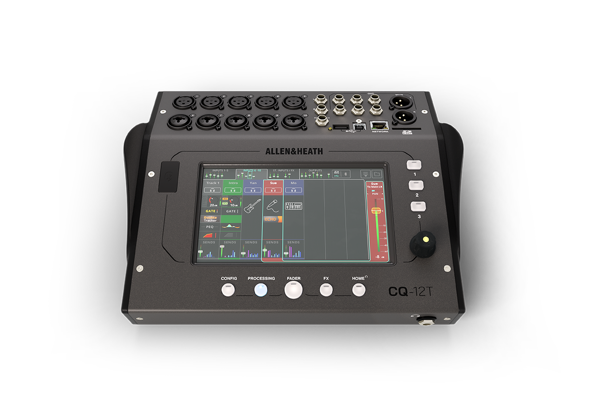 ALLEN & HEATH CQ-12T Table de mixage - Console numérique compacte 12 canaux Bluetooth tactile 7