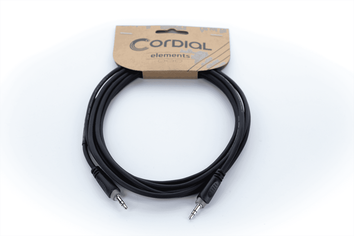 CORDIAL ES3WW Mini-Jack Câble stéréo fiches 3,5 mm contacts nickel 3 m