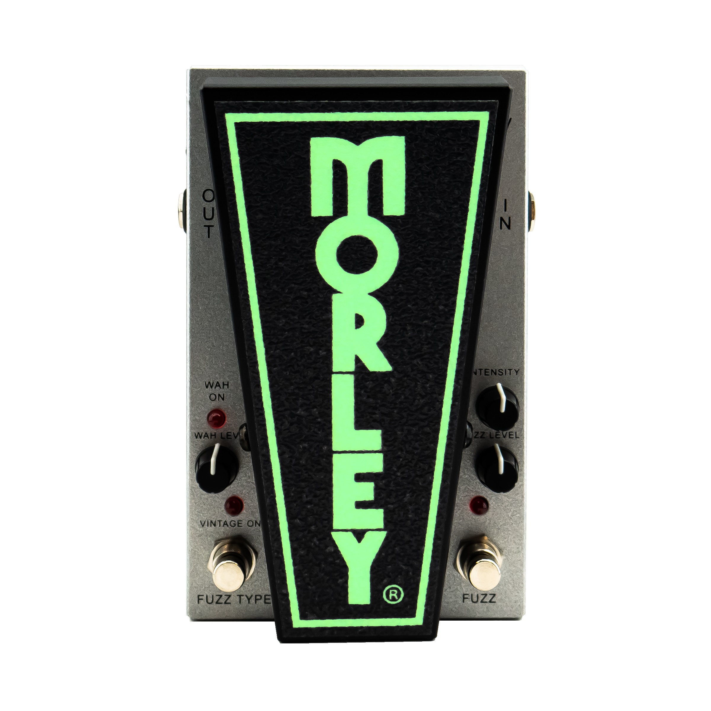 Morley 20/20 POWER FUZZ WAH - Pédale Wah Fuzz - grise