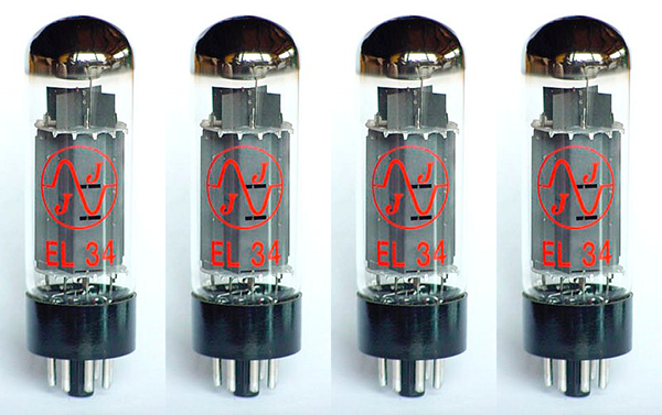 Lampes JJ TESLA EL34 Quartet apairé