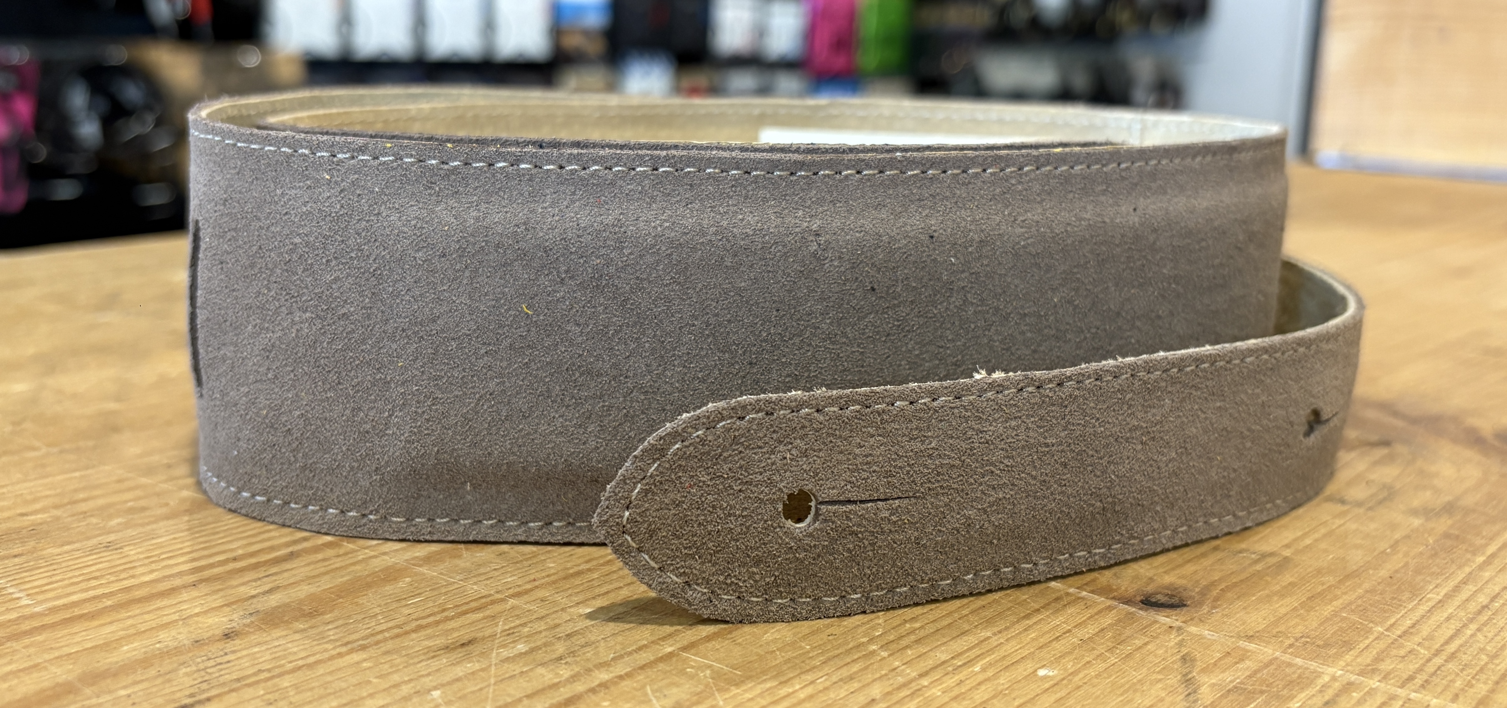 Sangle Patrick Bleses BG35M Velours Taupe