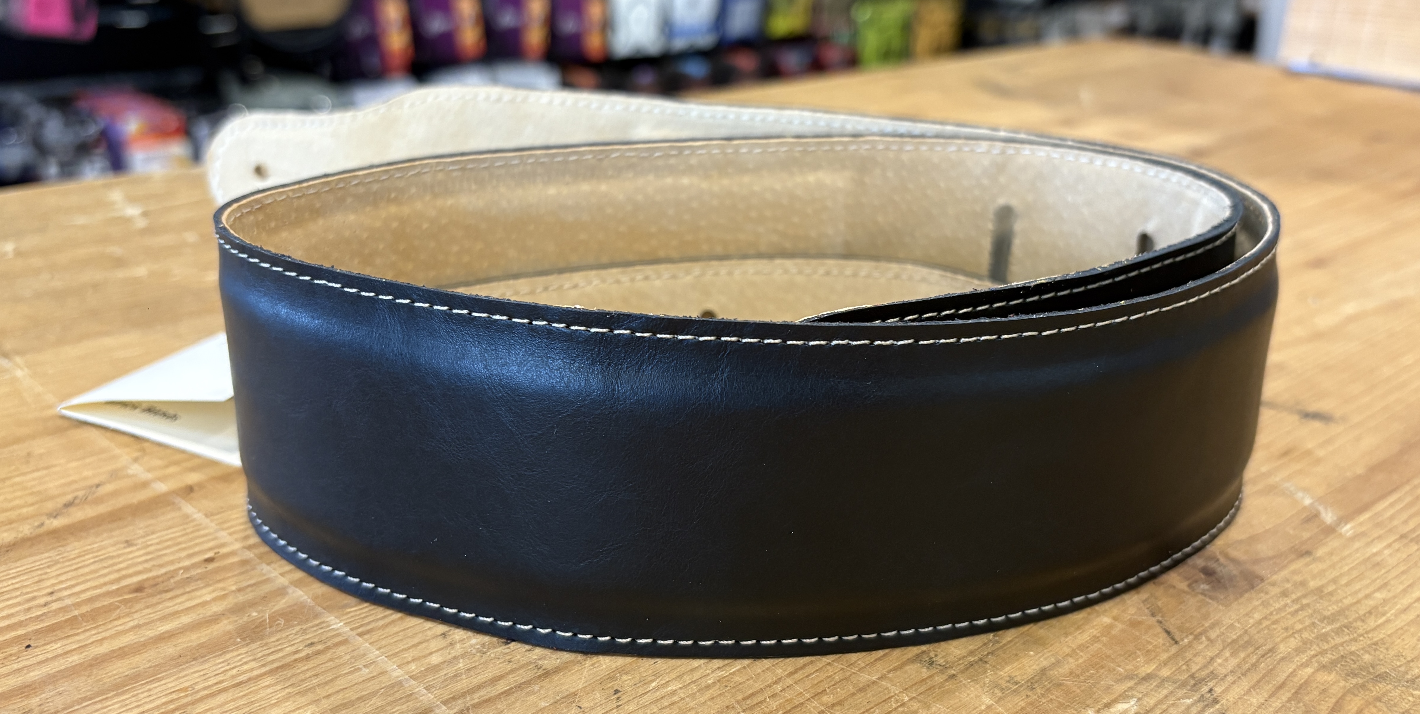 SANGLE PATRICK BLESES - BG35M VEAU NOIR