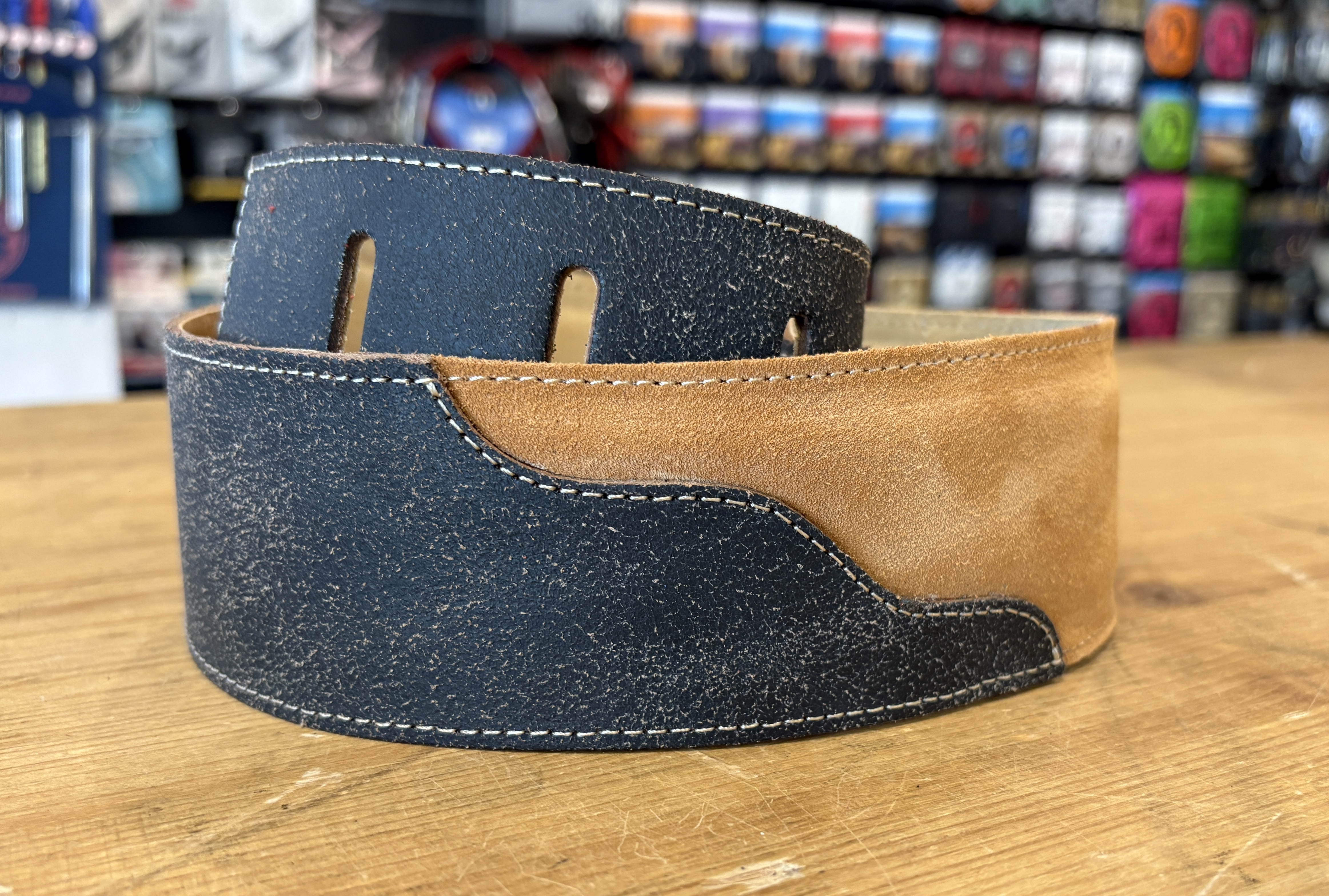 Sangle Patrick Bleses BG 79 Aviateur Velours Camel