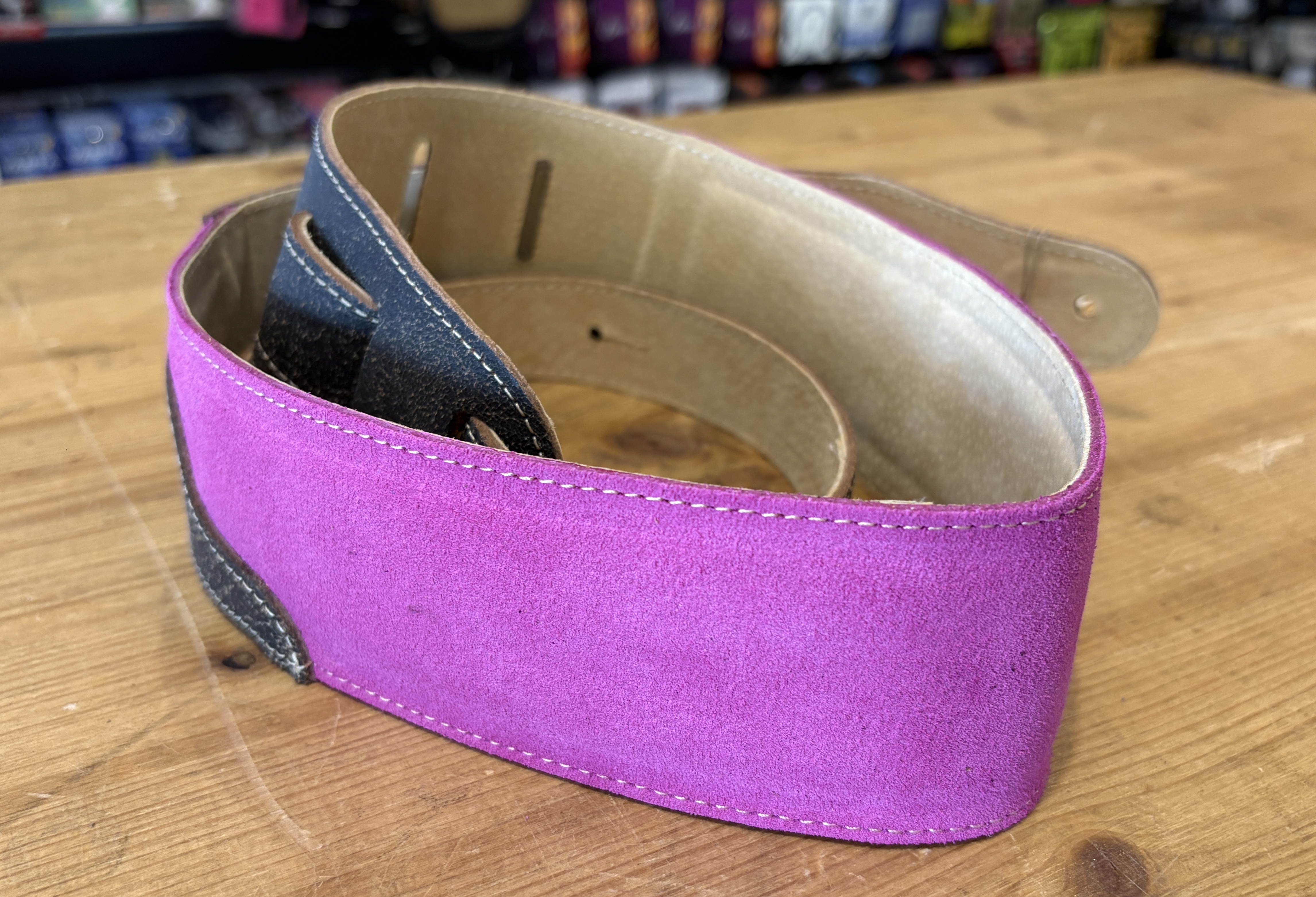 Sangle Patrick Bleses BG 79 Aviateur - Velours Rose