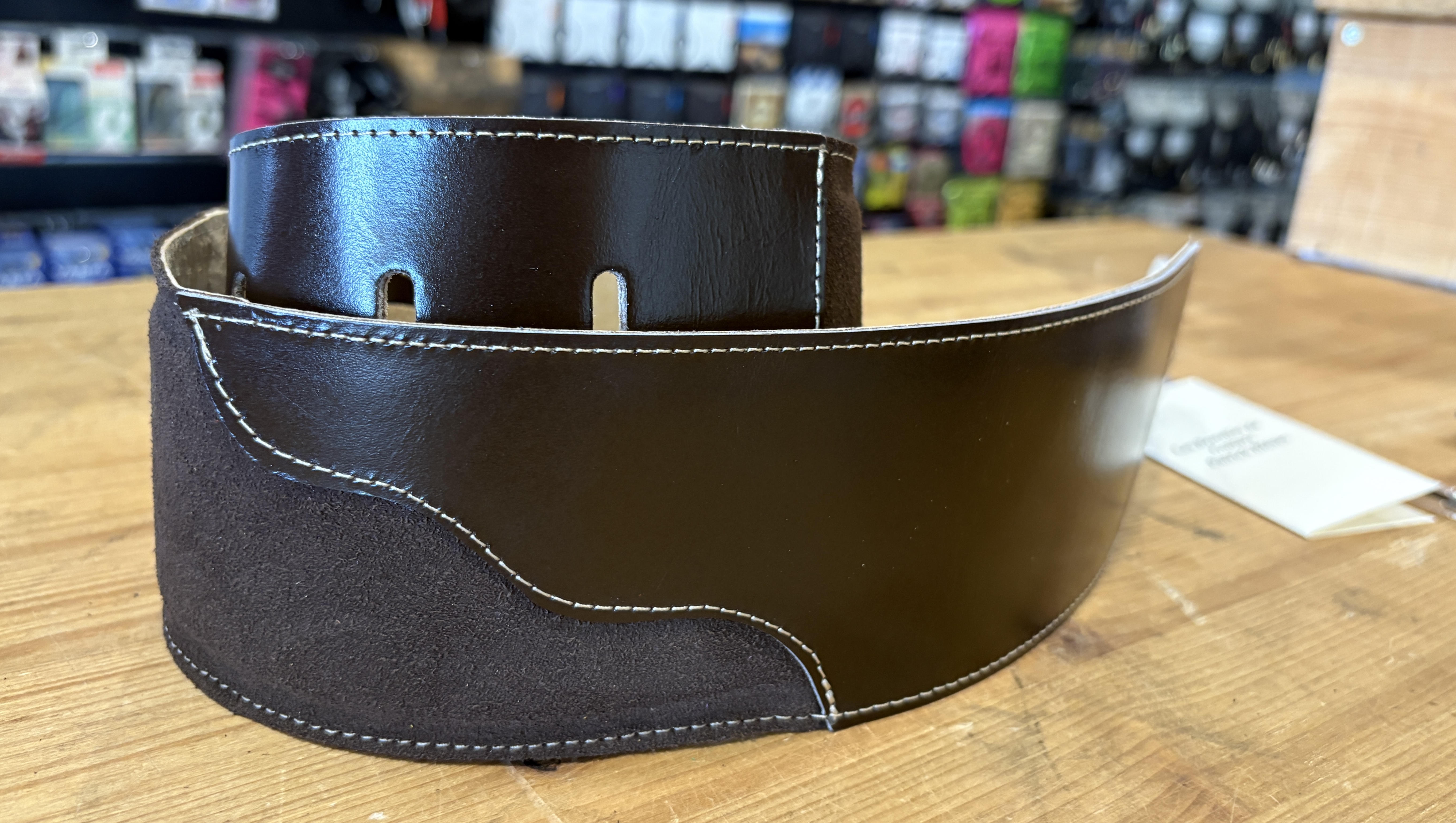 Sangle Patrick Bleses BG 79/8 Slow - Velours Marron