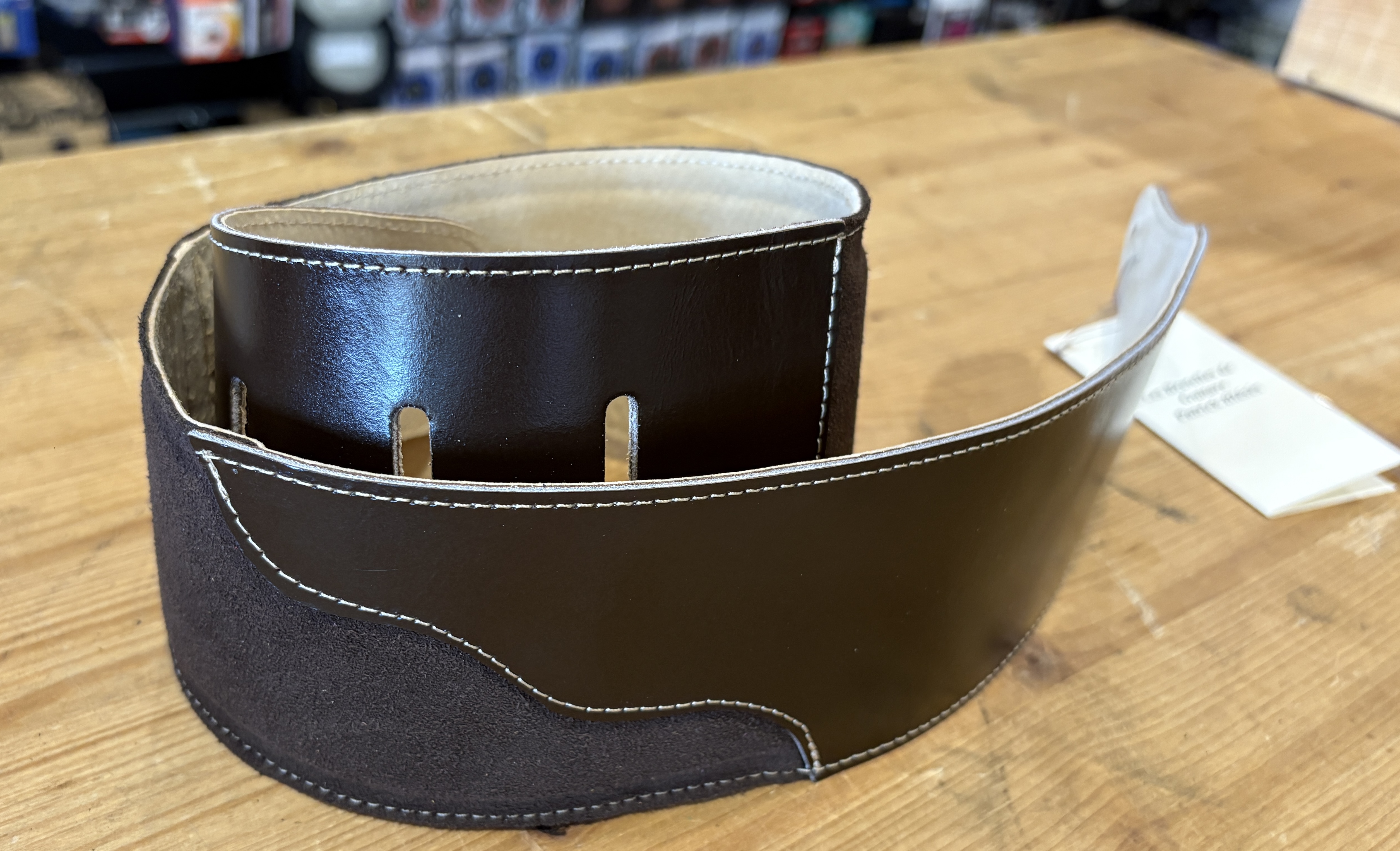 Sangle Patrick Bleses BG 79/8 Slow - Velours Marron