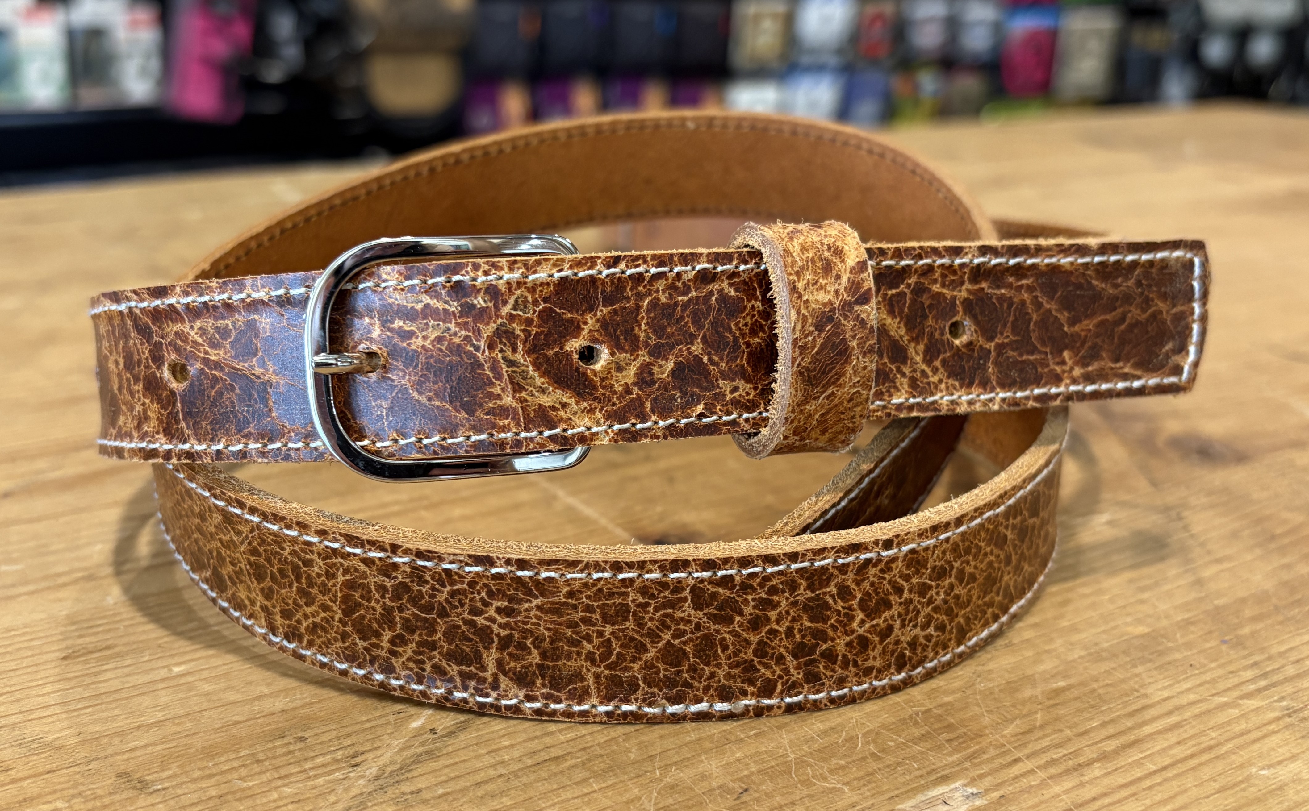 Sangle Fine Patrick Bleses BG 65 Ortex Cognac