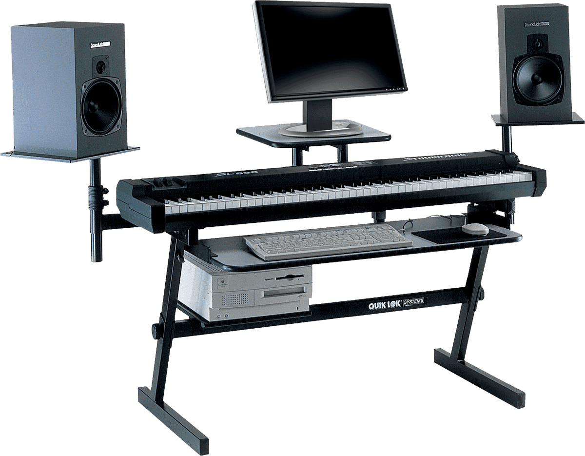 Stand clavier en Z QUIKLOK Z716 Stands - H670 - 850 mm.