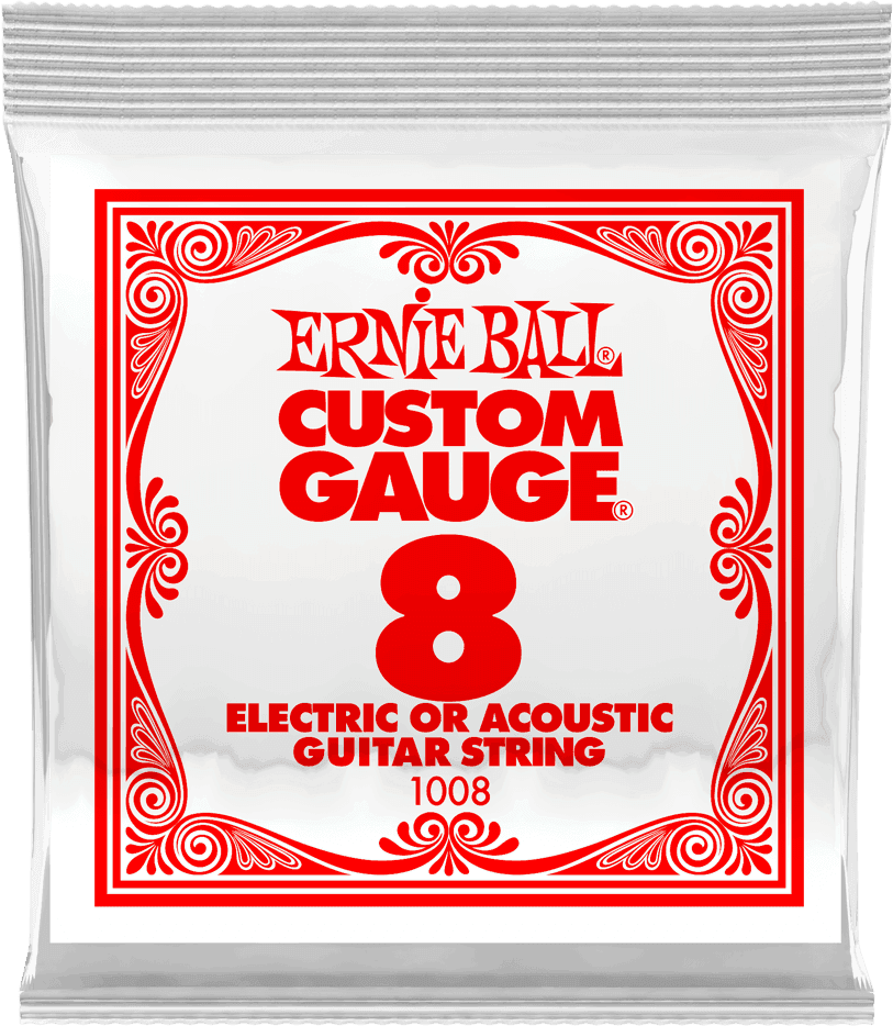 Corde Ernie Ball unité acier plein 08
