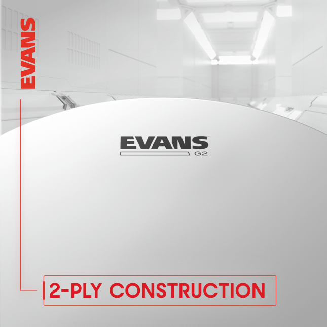 Peau Evans G2 Transparente 6 Pouces