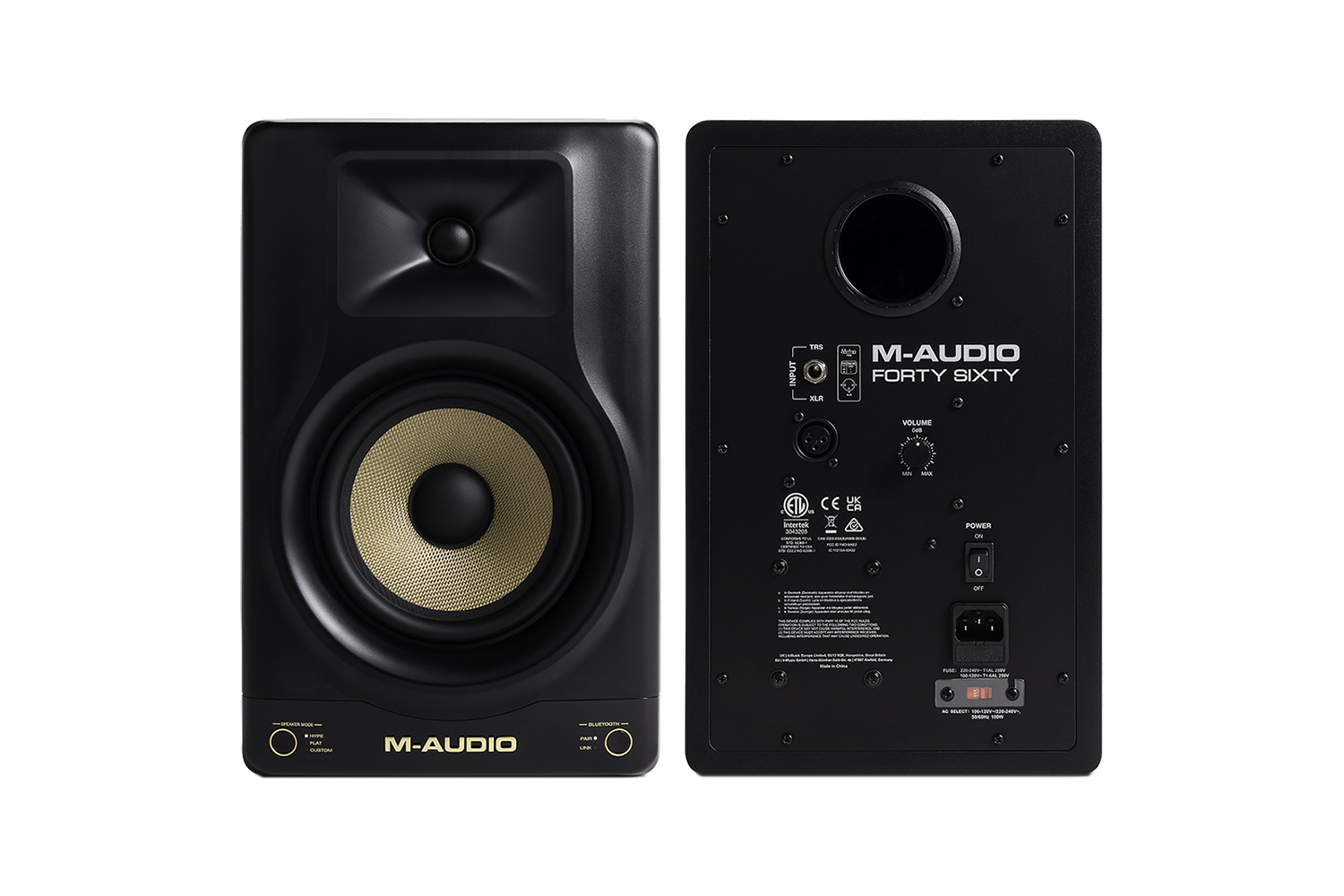 Enceinte de monitoring M-AUDIO - FORTY-SIXTY 2 voies 100W 6,5, BT 5.0 TWS (la pièce)