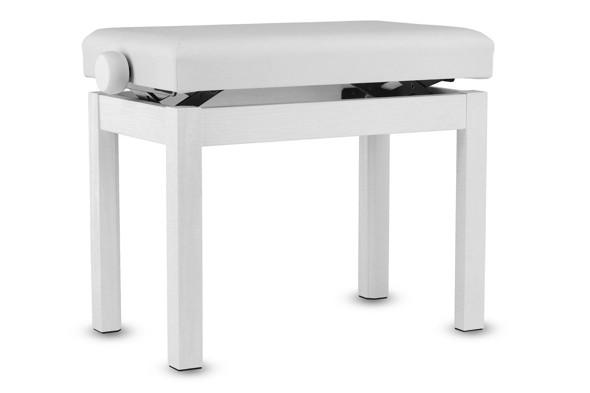PURE GEWA Banquette Piano série ETUDE blanc mat similicuir blanc