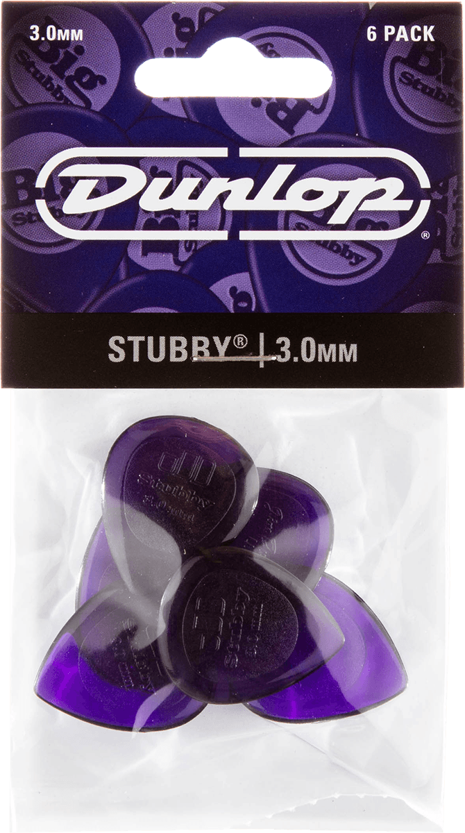 Mediators Dunlop Jazz III Stubby 3,0mm (pack de 6)