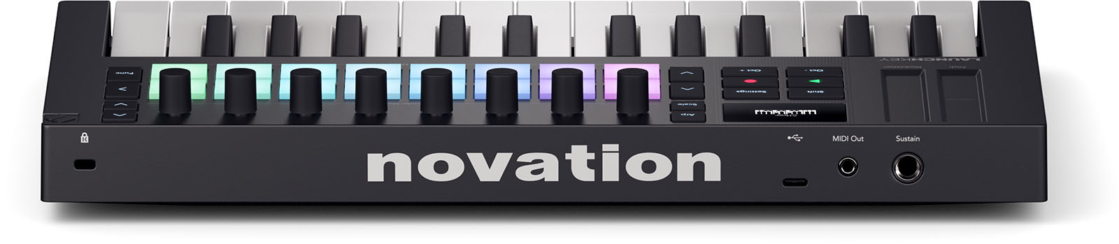 NOVATION LAUNCHKEY-MN25-MK4 Clavier maitre 25 mini-touches, 16 pads, 8 encodeurs, écran OLED