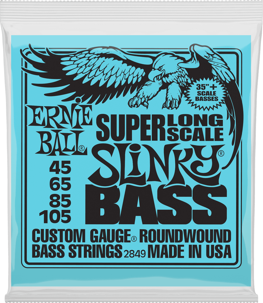ERNIE BALL 2849 Cordes basse Slinky super long scale 45-65-85-105