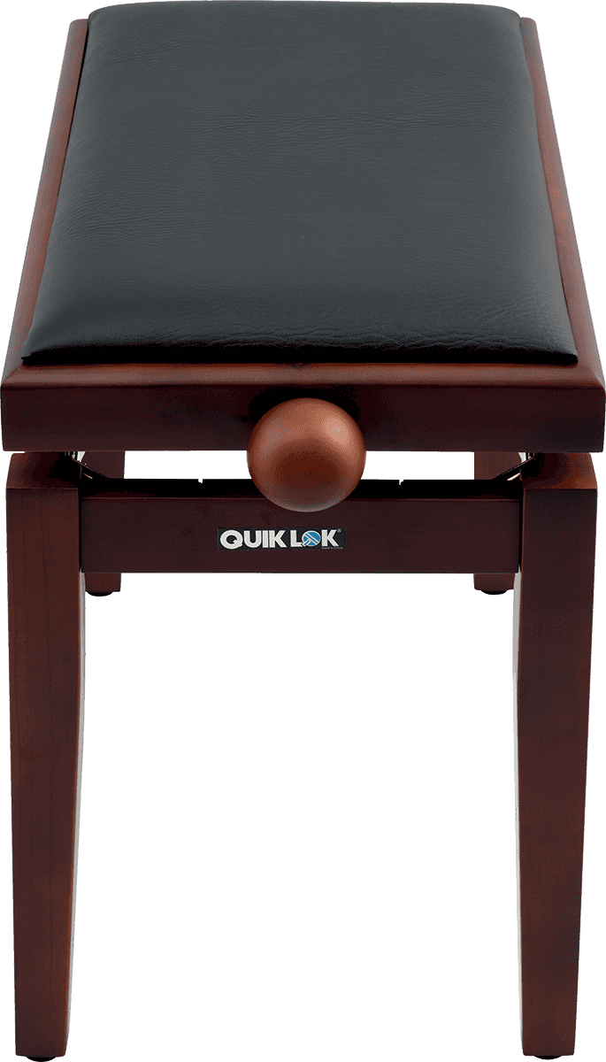 Banquette piano QUIKLOK PB100WNS Assise Similicuir H480 - 570 mm Acajou