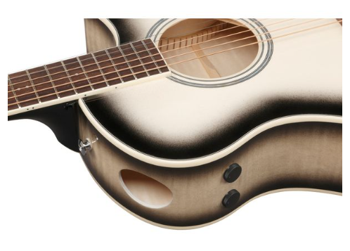 Guitare Ibanez AAM370M1CE-TPA Transparent Panda