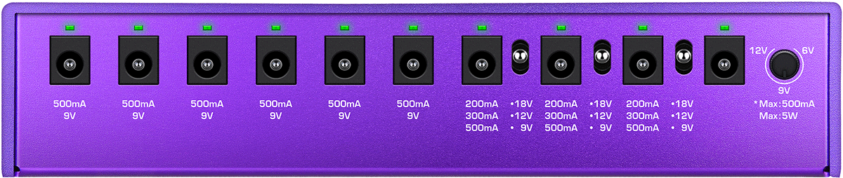 Alimentation pour pédales d\'effets NUX ZEUS 10 sorties DC isolées + USB