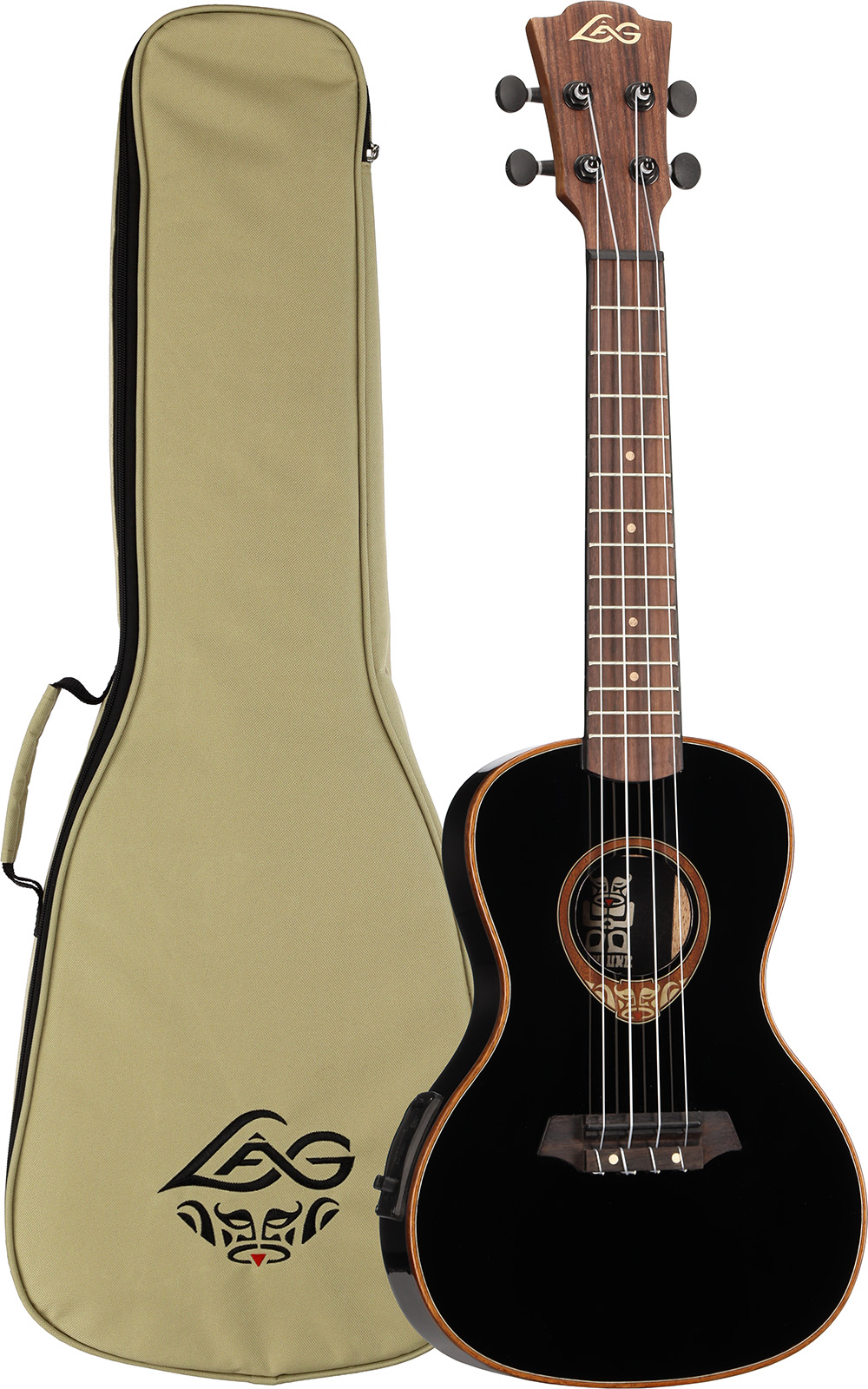Ukulele Concert Electro Lag TKU118CE Table massive avec housse
