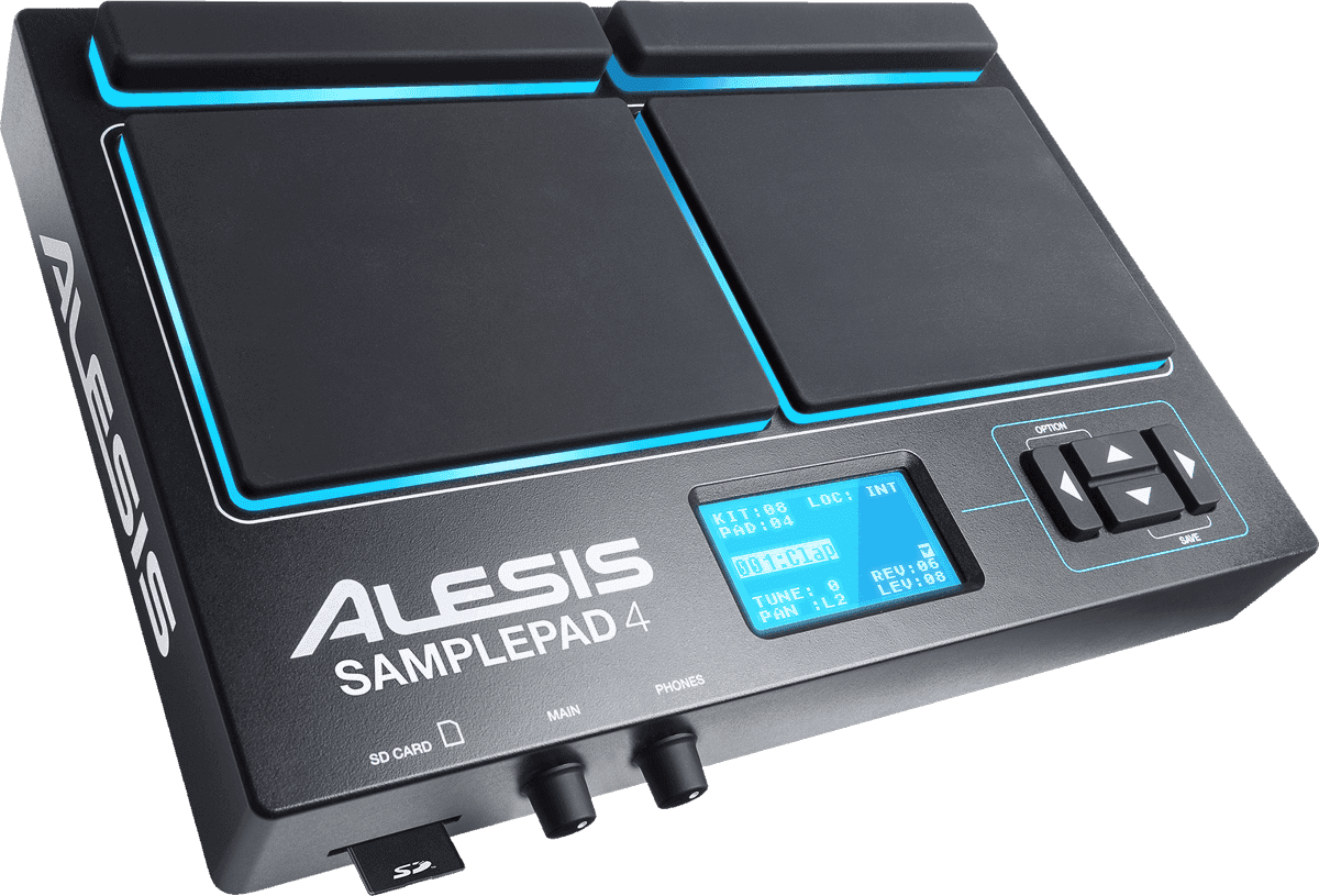 Multipad Alesis SAMPLEPAD-4 - 4 zones + lecteur de samples