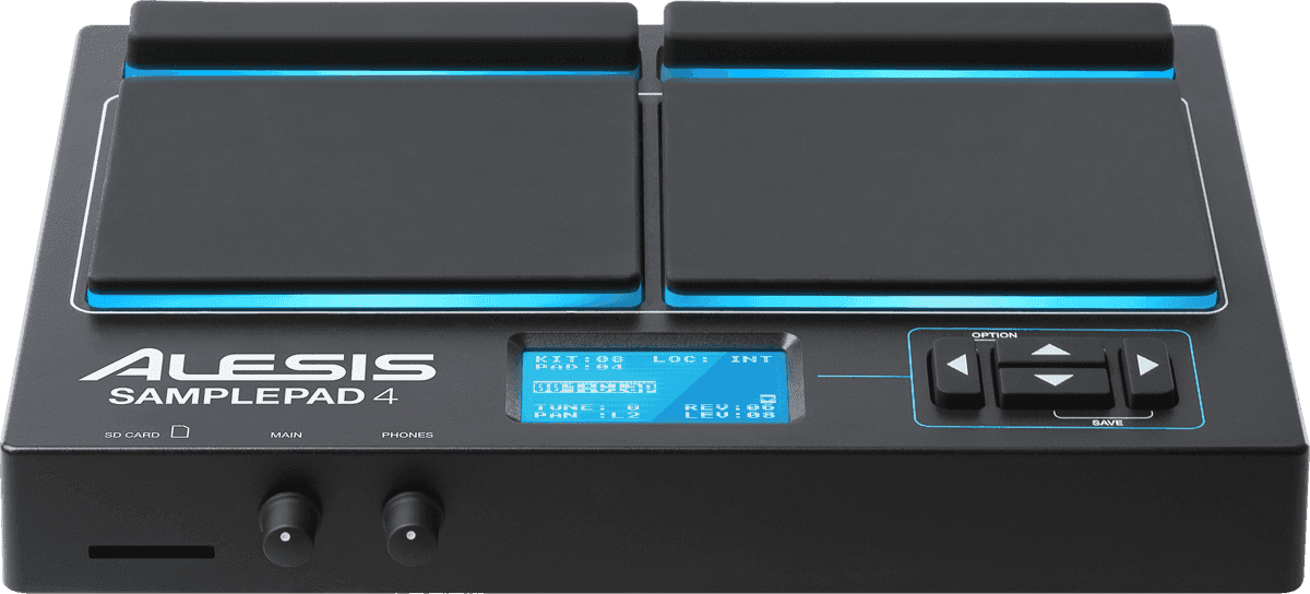 Multipad Alesis SAMPLEPAD-4 - 4 zones + lecteur de samples
