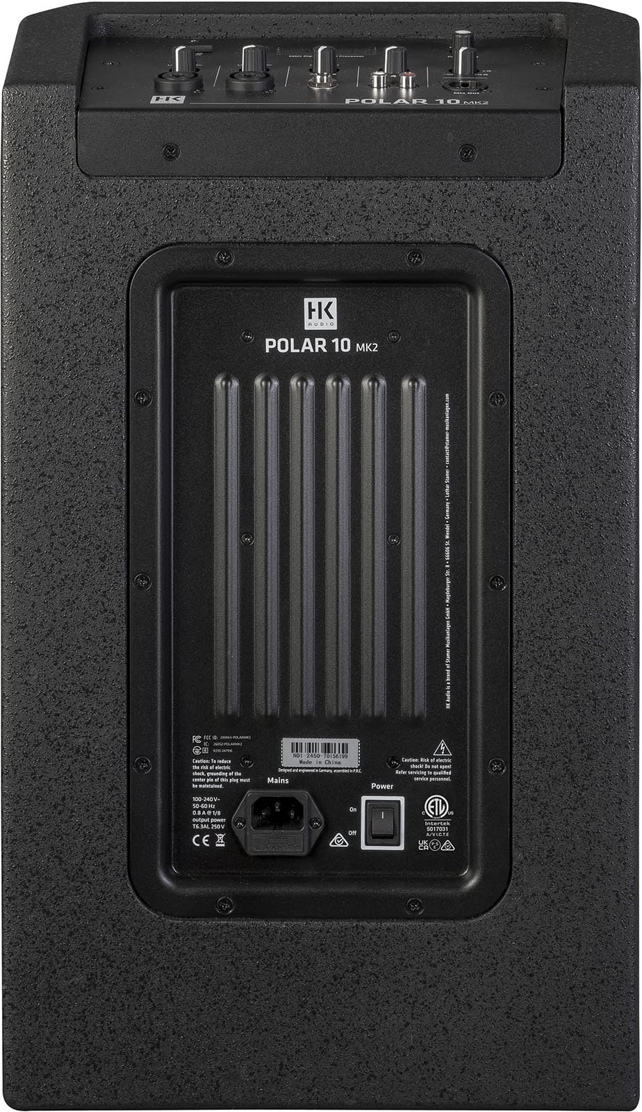 HK Audio Polar10 MK2 - Enceinte colonne amplifiée avec bluetooth TWS, mixeur + housses