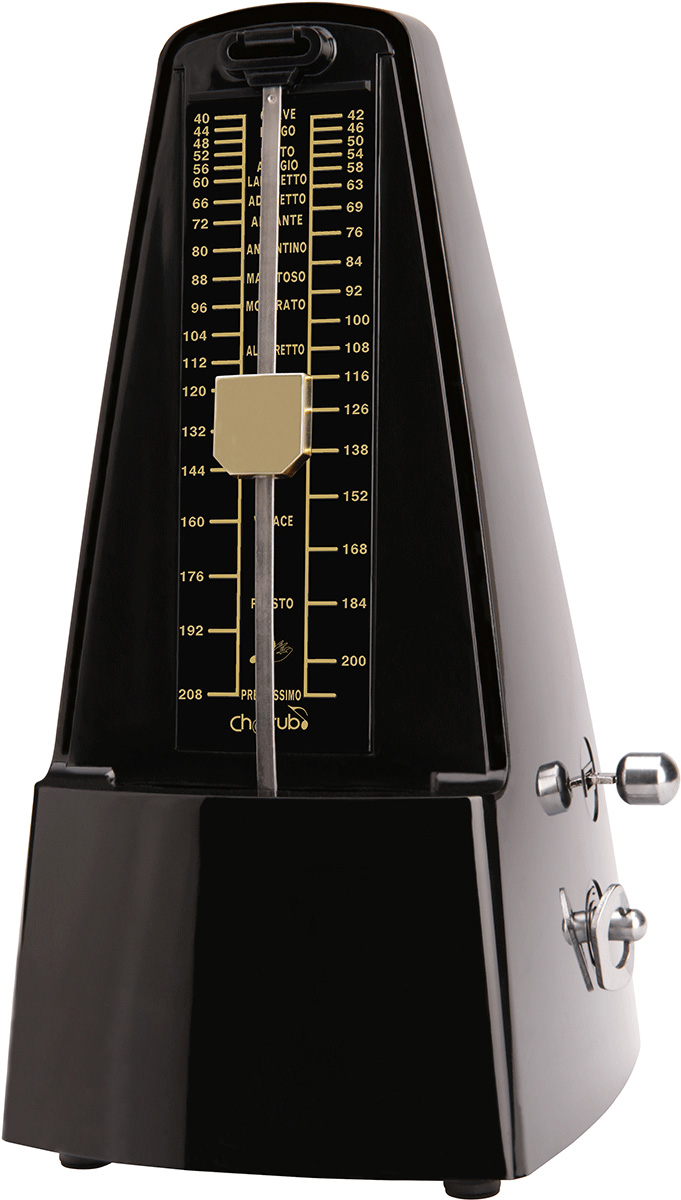 CHERUB WSM-330-BK - Métronome mécanique noir