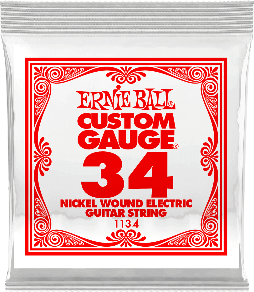 ERNIE BALL 1134 Corde à l\'unité Filée nickel 0.34