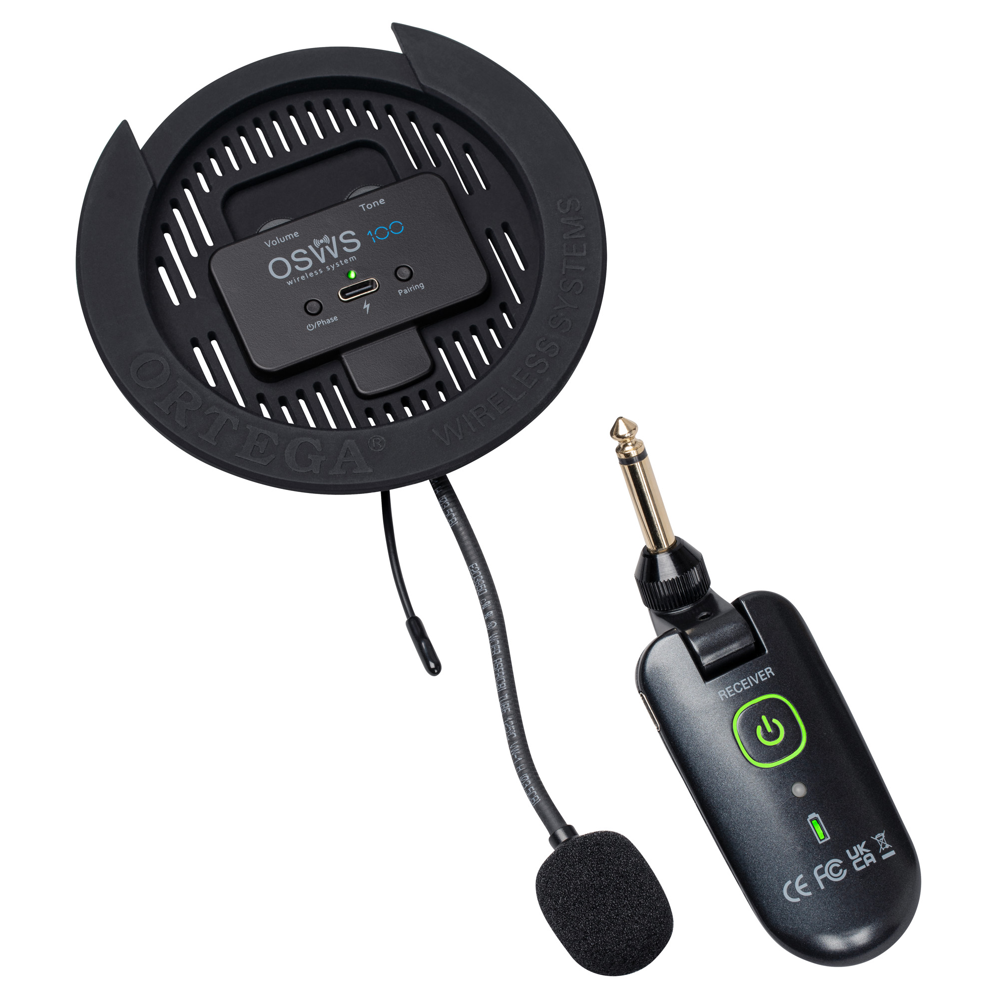 SYSTEME SANS FIL HF ORTEGA POUR ROSACE 100 MM FOLK