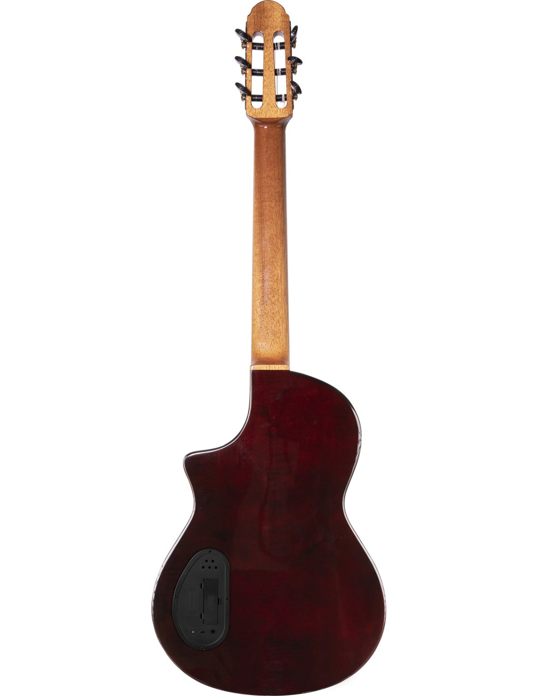 Guitare électro classique MARTINEZ Hispania Cognac + housse