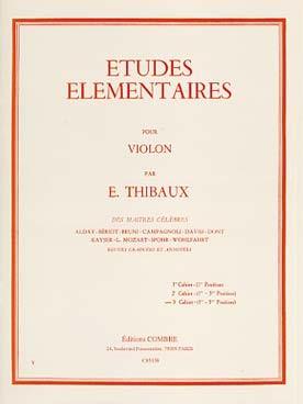 PARTITIONS thibaux etudes elementaires cahier 3