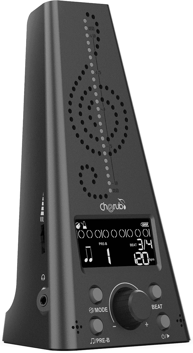 CHERUB WMT-230-BLK - Métronome / accordeur électronique - noir