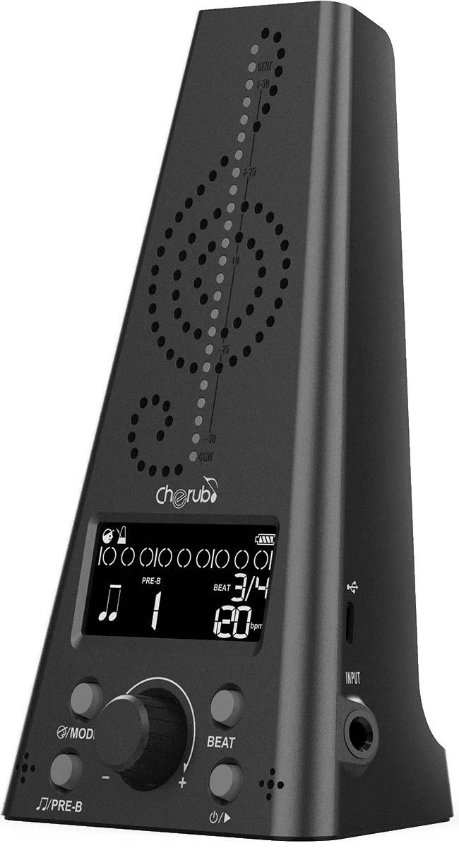 CHERUB WMT-230-BLK - Métronome / accordeur électronique - noir