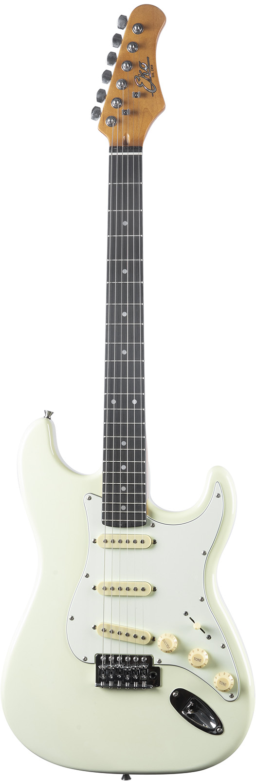 Guitares EKO ST300 WH Type Strat Vintage Olympic White