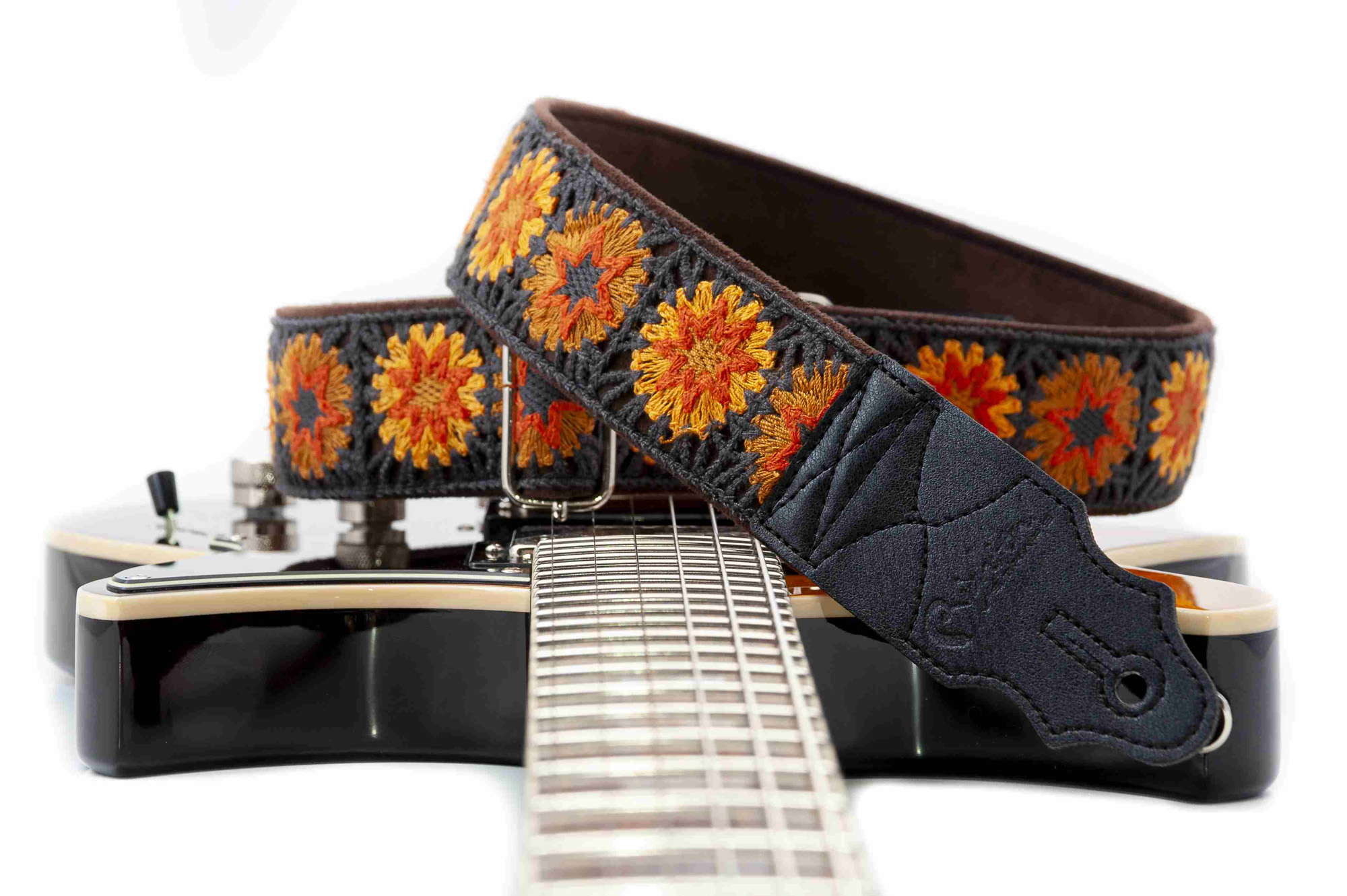 COURROIE VEGAN RIGHTON CROCHET BRUN